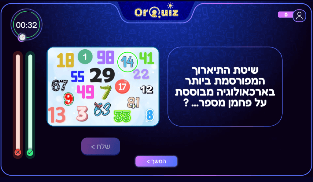 סימון מקום בגרירה על תמונה - חידון טלוויזיה OrQuiz