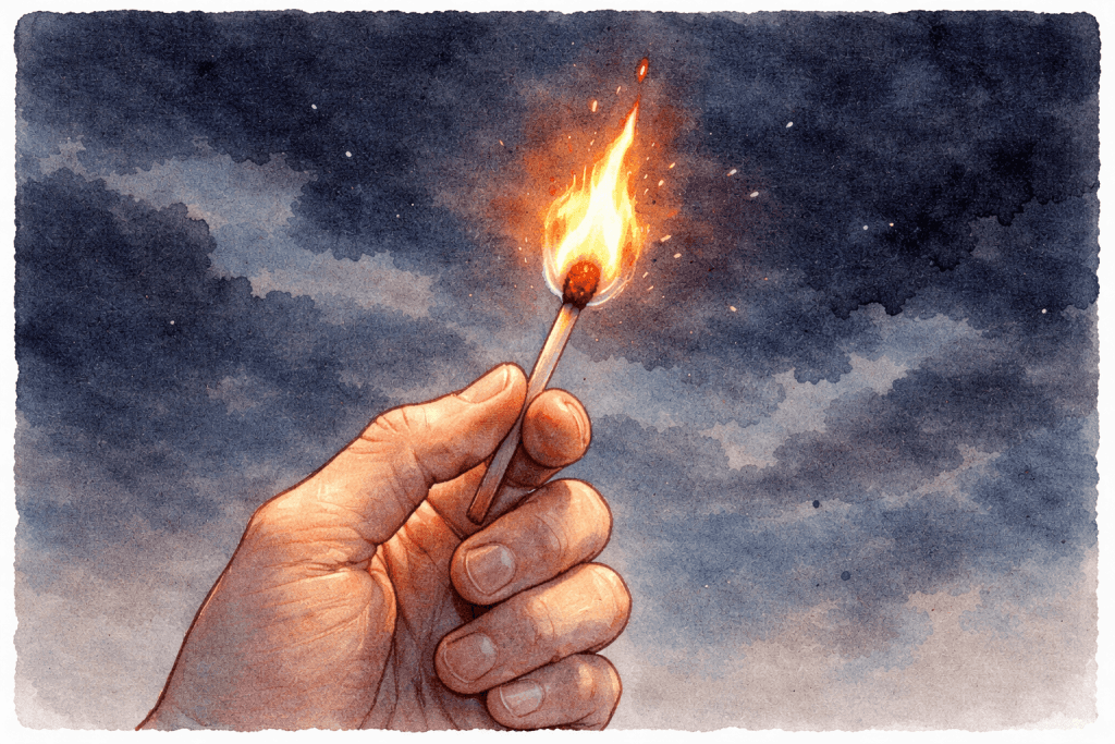 אשרי הגפרור שנשרף והצית לבבות