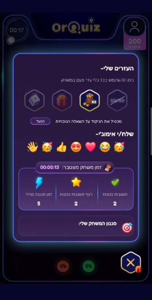 הכפלת הניקוד על השאלה