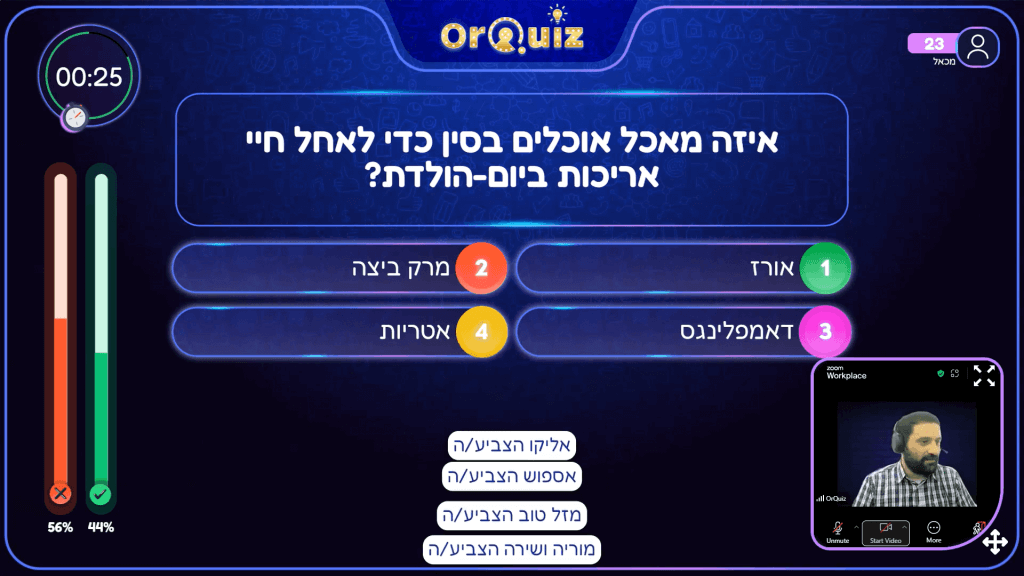 חידון ימי הולדת להפעלה מהירה