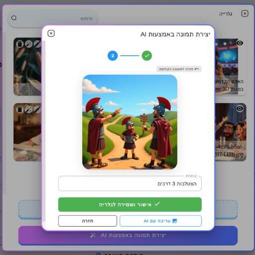 יצירת תמונה באמצעות AI 